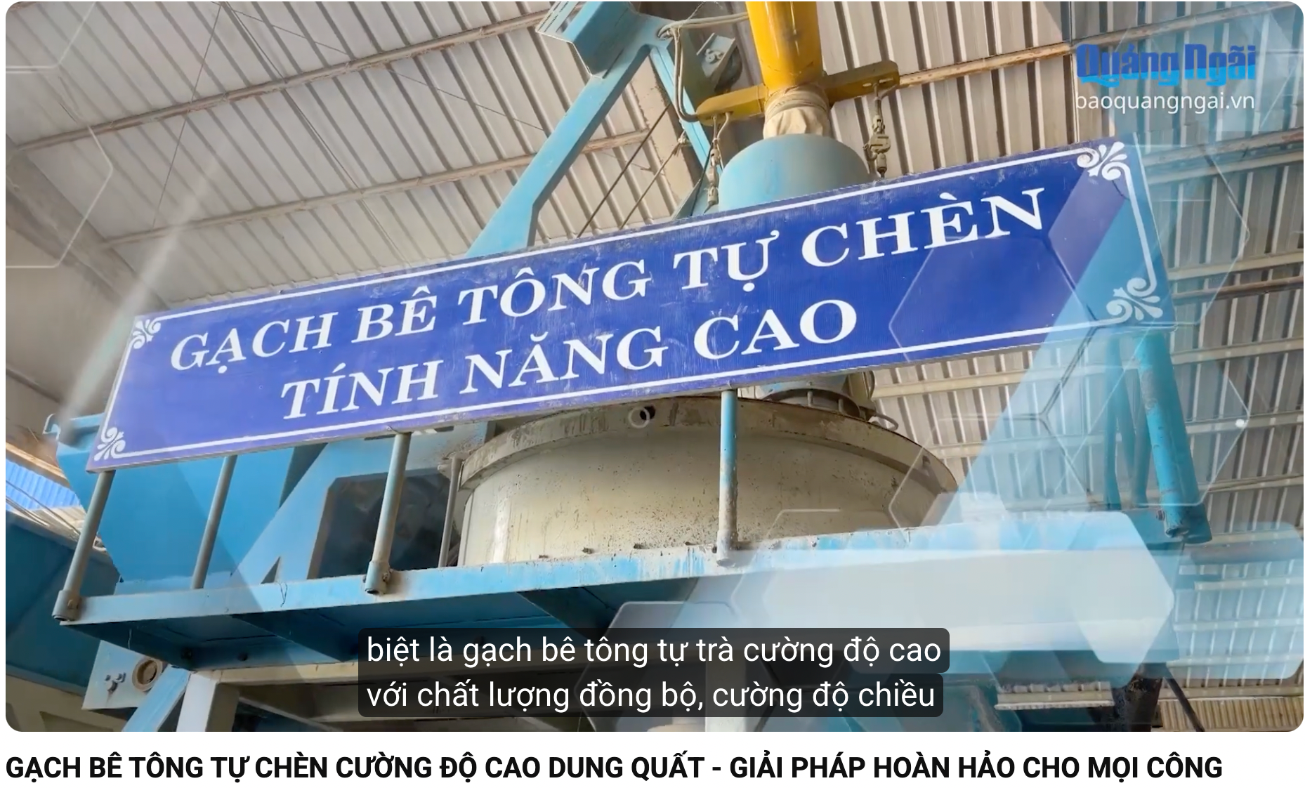 GẠCH BÊ TÔNG TỰ CHÈN CƯỜNG ĐỘ CAO DUNG QUẤT - GIẢI PHÁP HOÀN HẢO CHO MỌI CÔNG