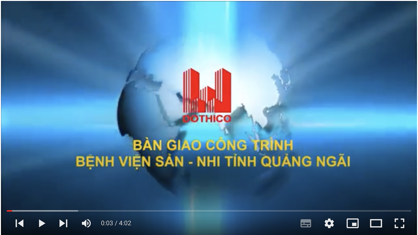 Ngày 13/9/2017; DOTHICO - Bàn giao Công trình Bệnh viện Sản Nhi tỉnh Quảng Ngãi